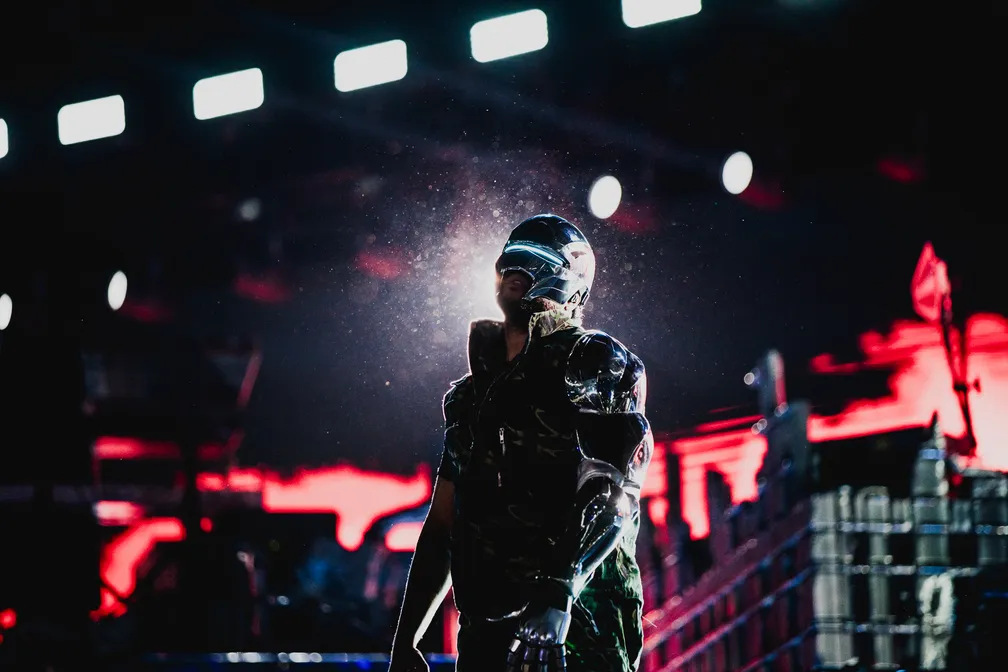 The Weeknd em um show no Brasil